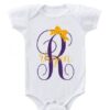 Monogram Creeper with Bow