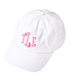 Monogram White Cap