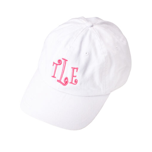 Monogram White Cap