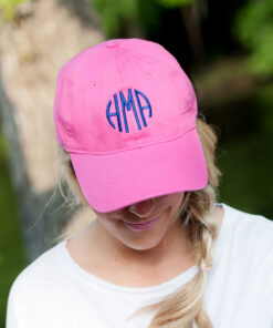 Monogram Hot Pink Cap