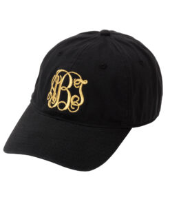 Black Monogram Cap