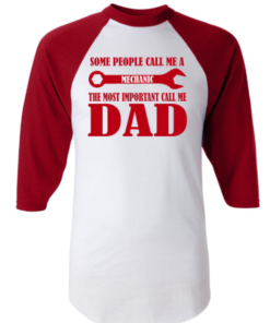 Alternative view of Some People Call me a Mechanic...... Baseball Tee