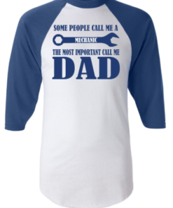 Some People Call me a Mechanic...... Baseball Tee - Image 3