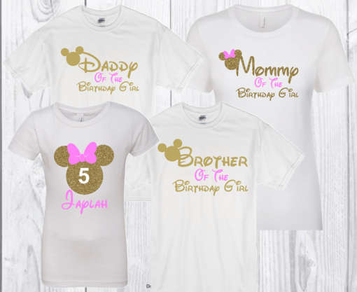 Family Disney Inspired Shirts, Minnie Birthday Shirt, Mickey Birthday Shirt