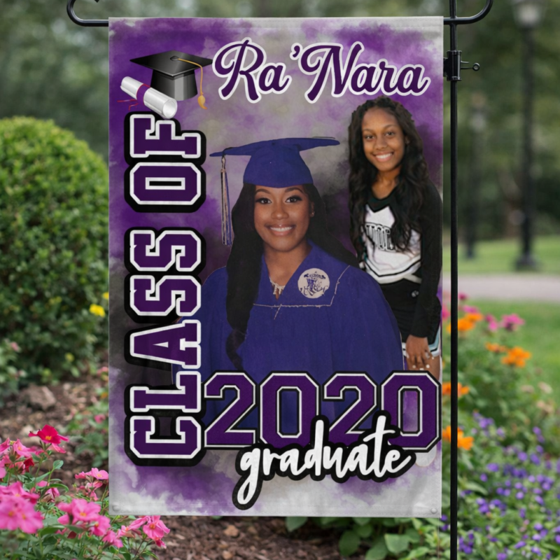 Graduation Garden Flag