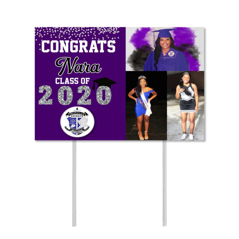 Graduation Glitter Yard Sign