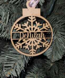 Snowflake Wooden Ornament