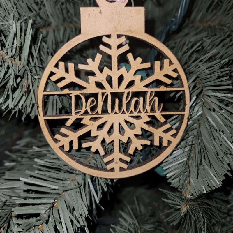 Snowflake Wooden Ornament