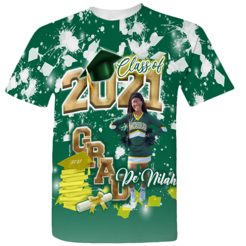 Green and Gold Graduation Shirt