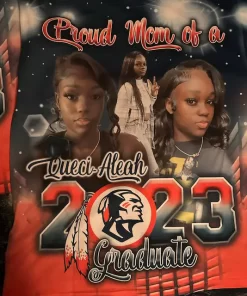 Red and Black Graduation Shirt - Image 4