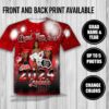 Red and black graduation shirt