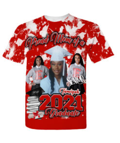 Red and Black Book Graduation Shirt