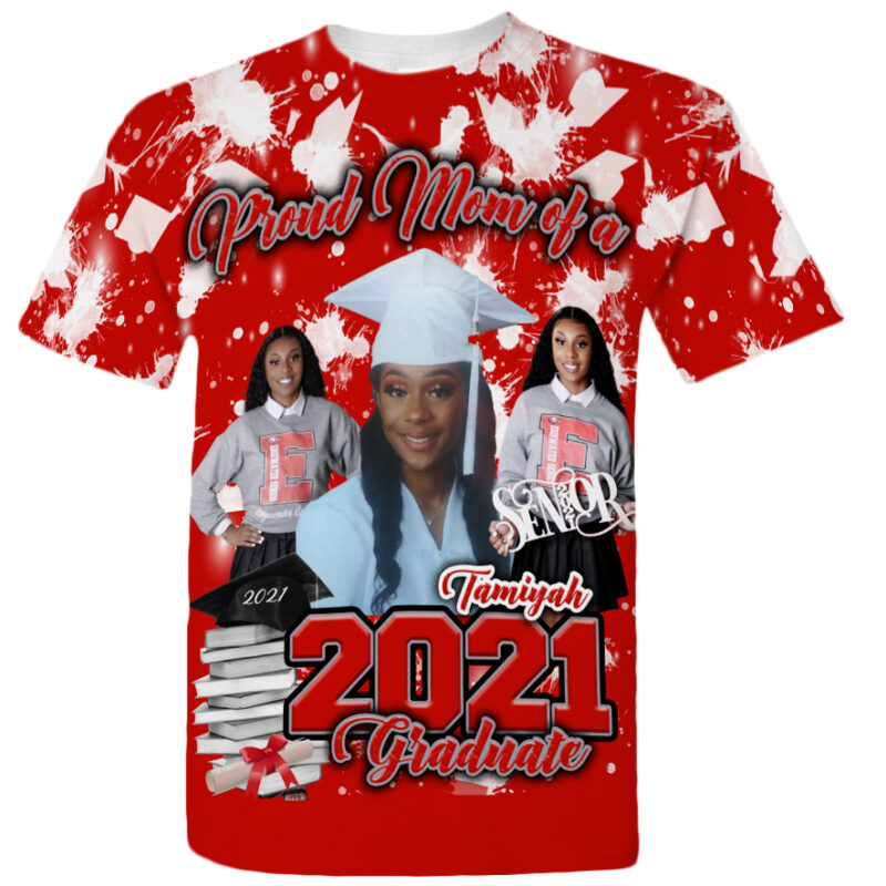 Red and Black Book Graduation Shirt