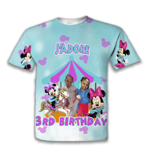 Minnie 3D Birthday Shirt