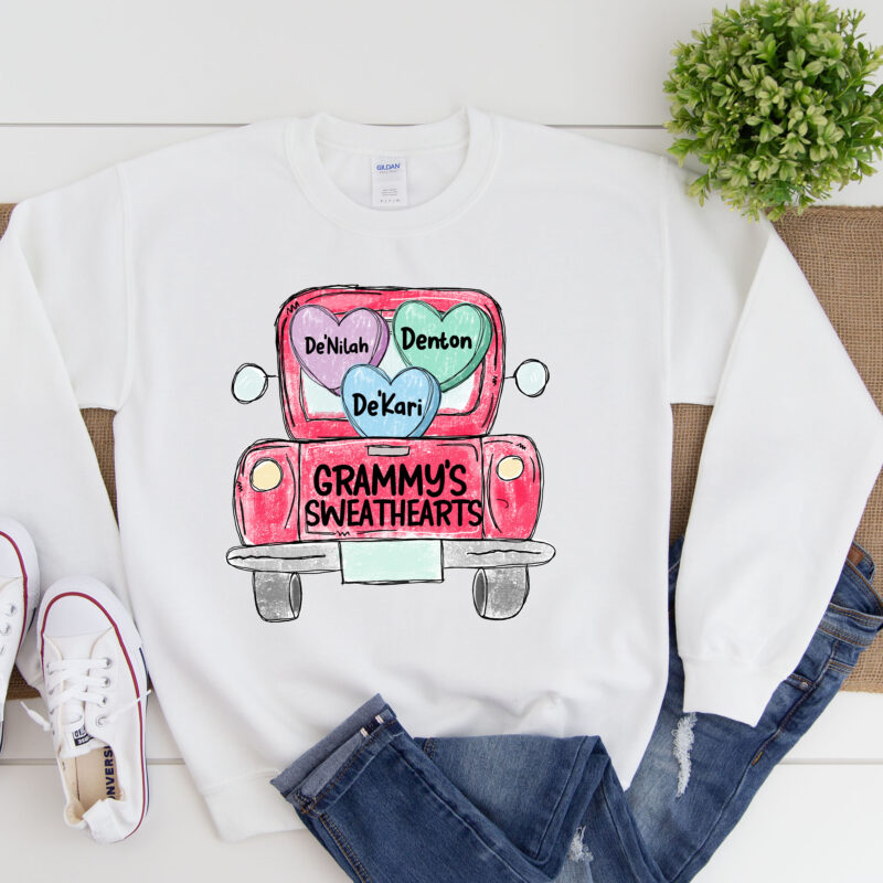 Grandmother Sweatshirt, Grammy Shirt,  Valentine's Day Shirt, Mother's Day Shirt, Cute Sweatshirt, Candy Shirt, Gift for Her, Woman Sweatshirt