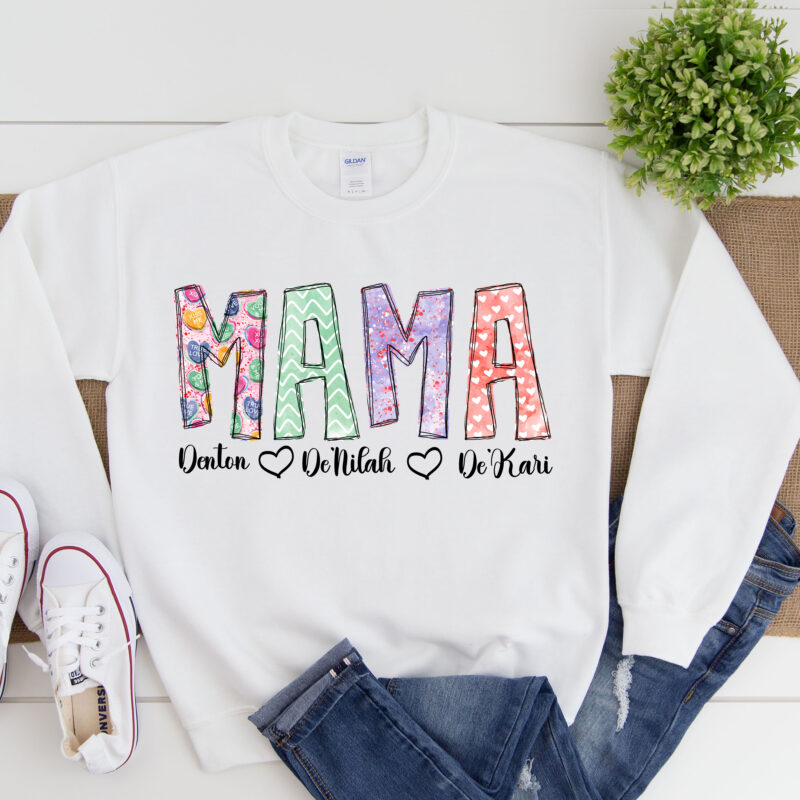 Mama Shirt, Valentine's Day Shirt, Mother's Day Shirt, Cute Sweatshirt, Candy Shirt, Gift for Her, Woman Sweatshirt