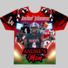 All Over 3D Custom Full-Color Sports Themed  Shirt, High School Football Shirt, Game Day Football Shirt, Football Season Tee, Team Shirt