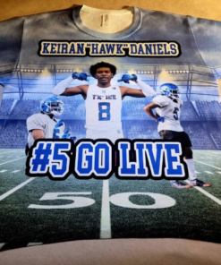 All Over 3D Custom Full-Color Sports Themed  Shirt, High School Football Shirt, Game Day Football Shirt, Football Season Tee, Team Shirt - Image 3