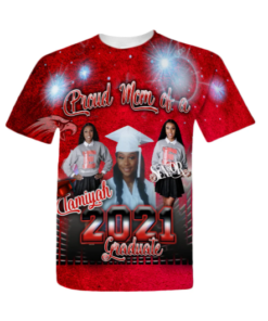 Burgundy 3D Graduation Shirts - Image 6