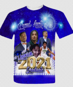 Burgundy 3D Graduation Shirts - Image 4
