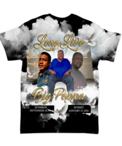 In Loving Memory, Rest In Peace, In Memory Of Shirt, Gone But Not Forgotten, Long Live, RIP Shirt w/ CLOUDS, All Over 3D Shirt, Sublimation Shirt - Image 5