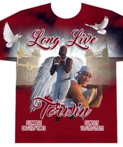 In Loving Memory, Rest In Peace, In Memory Of Shirt, Gone But Not Forgotten, Long Live, RIP Shirt w/ CLOUDS, All Over 3D Shirt, Sublimation Shirt - Image 7
