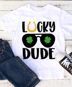 Lucky Dude Kids St. Patrick Day Shirt, St. Patrick Day Boy Shirt, St. Patrick Day Shirt, Saint Patrick Day Shirt, Hair Shirt