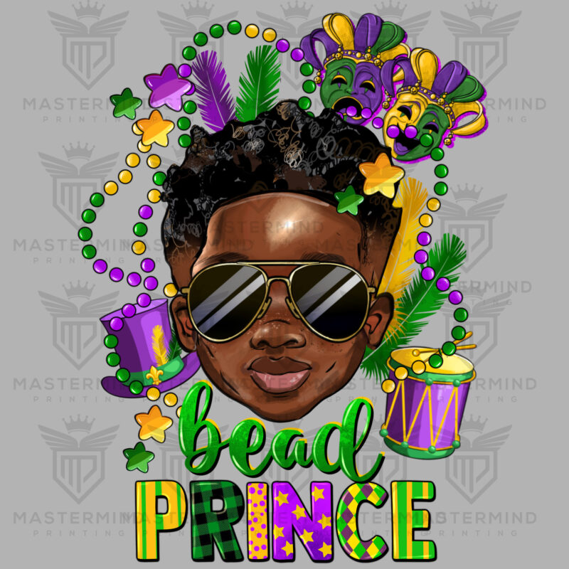 Mardi Gras Prince DTF Transfer