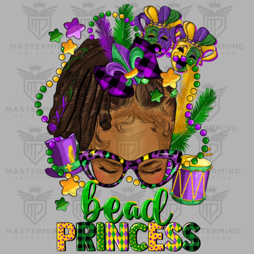 Mardi Gras Princess DTF Transfer