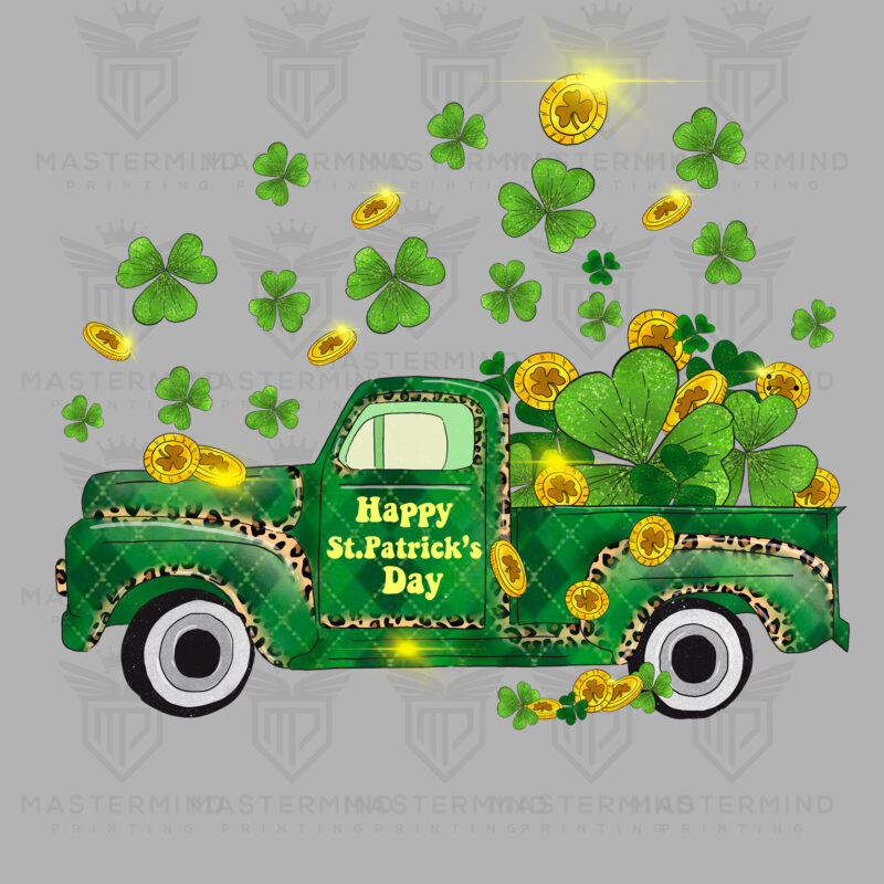 St. Patrick Truck DTF Transfer