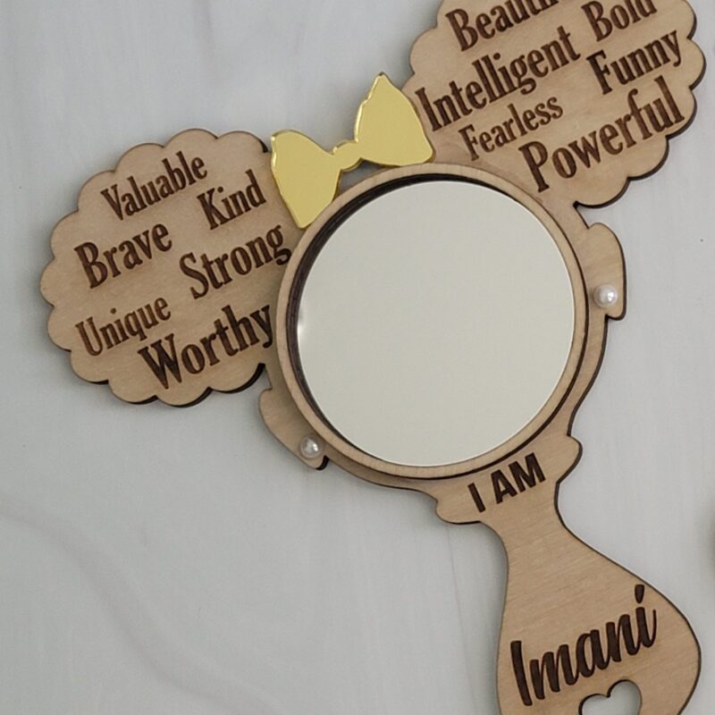 Afro Puff Affirmation Mirror - Image 8