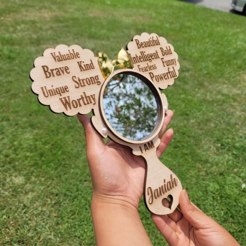 Afro Puff Affirmation Mirror - Image 4