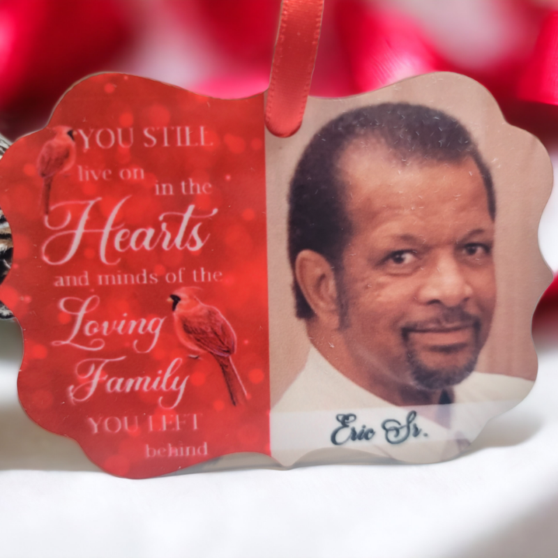 Cardinal RIP Angel Ornament, Cardinal Ornament; Memorial Ornament; Bereavement Ornament - Image 3