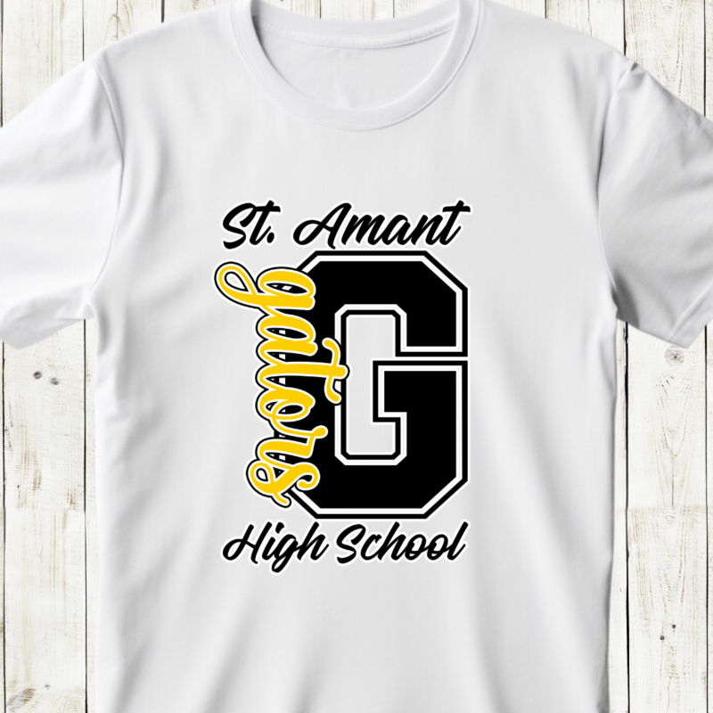Alternative view of St. Amant Gators High School Spirit T-Shirt