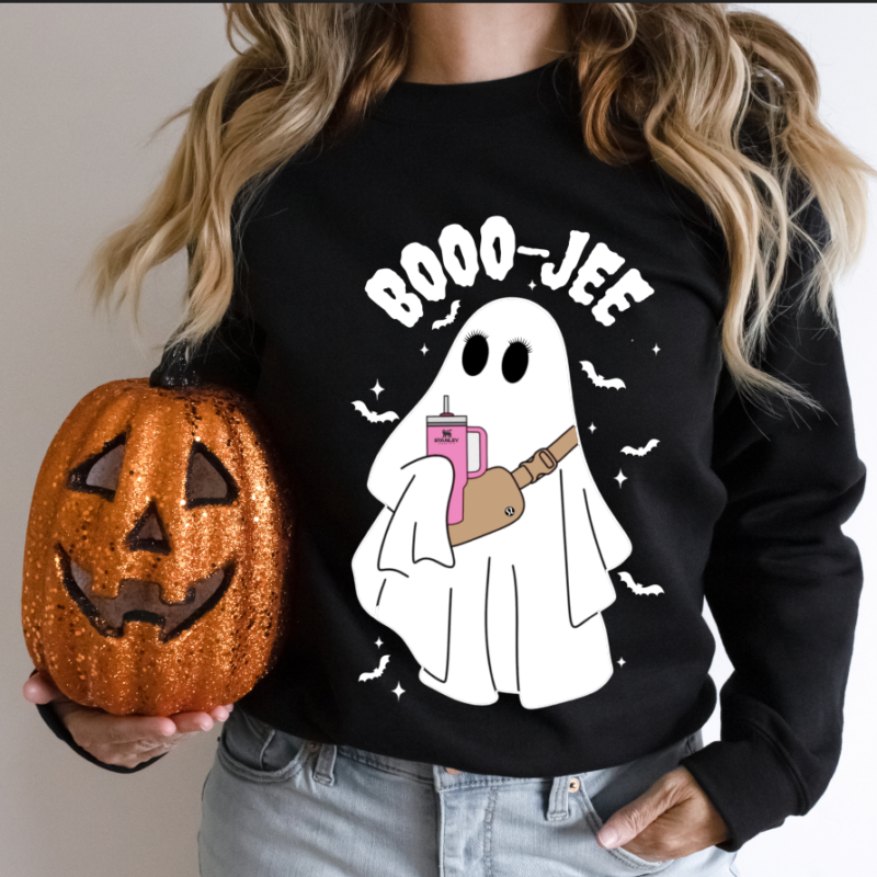 Halloween Ghost Sweatshirt, Boo Jee Shirt, Boo Shirt, Spooky Ghost Hoodie, Spooky Season Ghost Sweater, Spooky Vibes Shirt, Halloween Gifts - Image 3