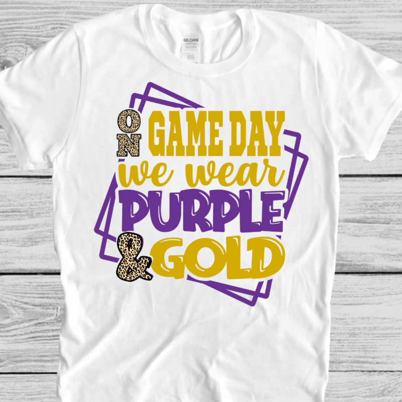 LSU Leopard Purple and Gold Shirt
