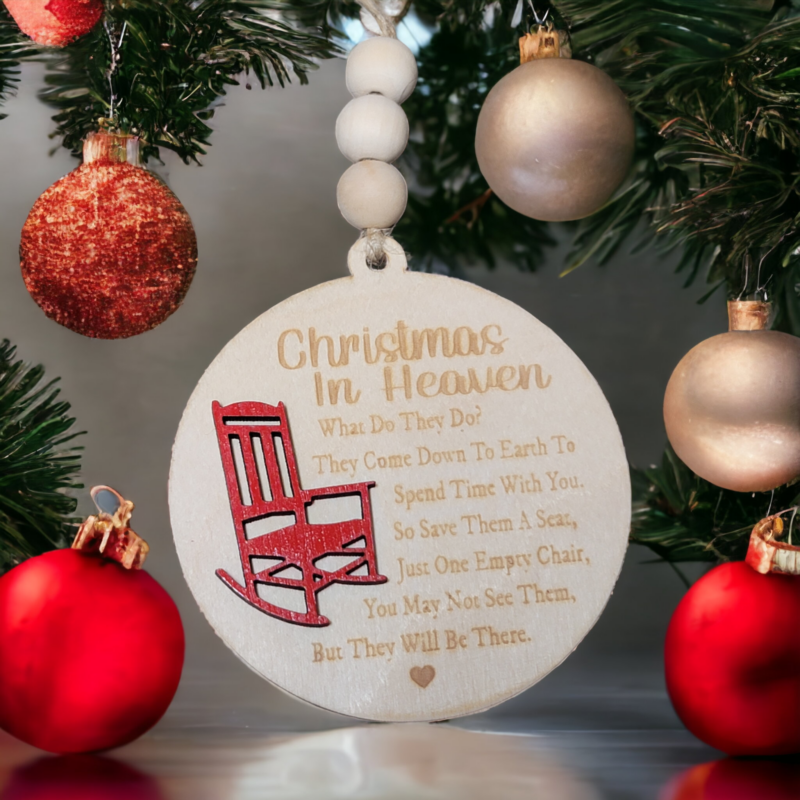 Christmas in Heaven Memorial Christmas Ornament