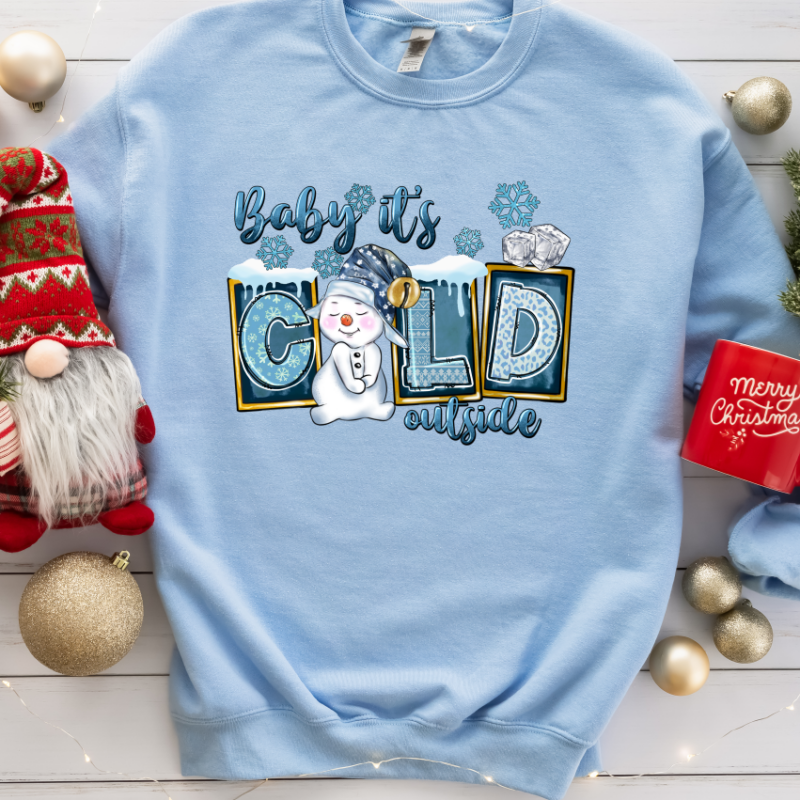 Baby It's Cold Outside Snowman Sweatshirt - Image 3