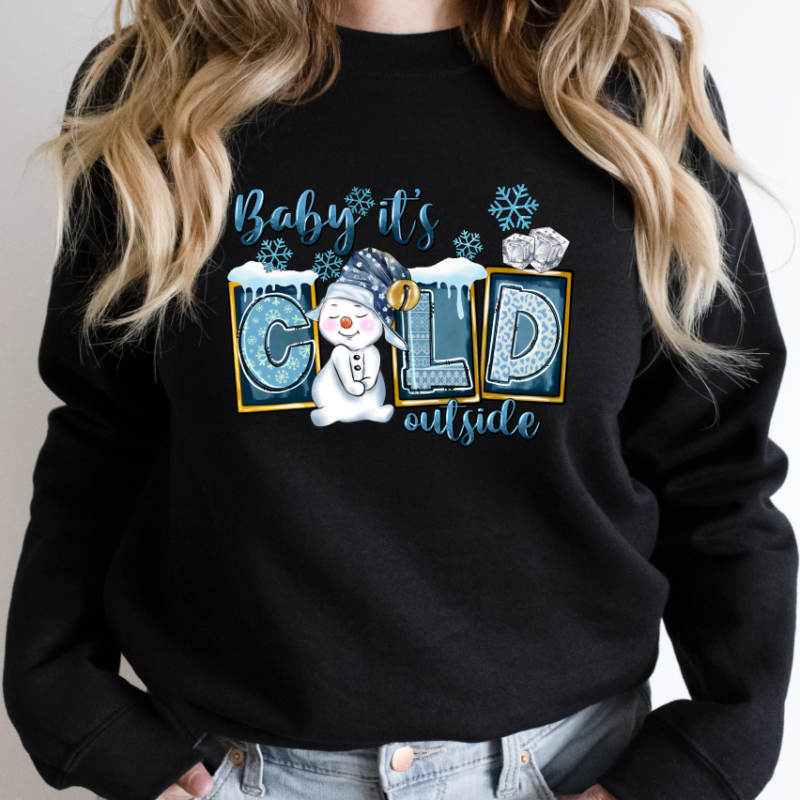 Baby It's Cold Outside Snowman Sweatshirt - Image 4