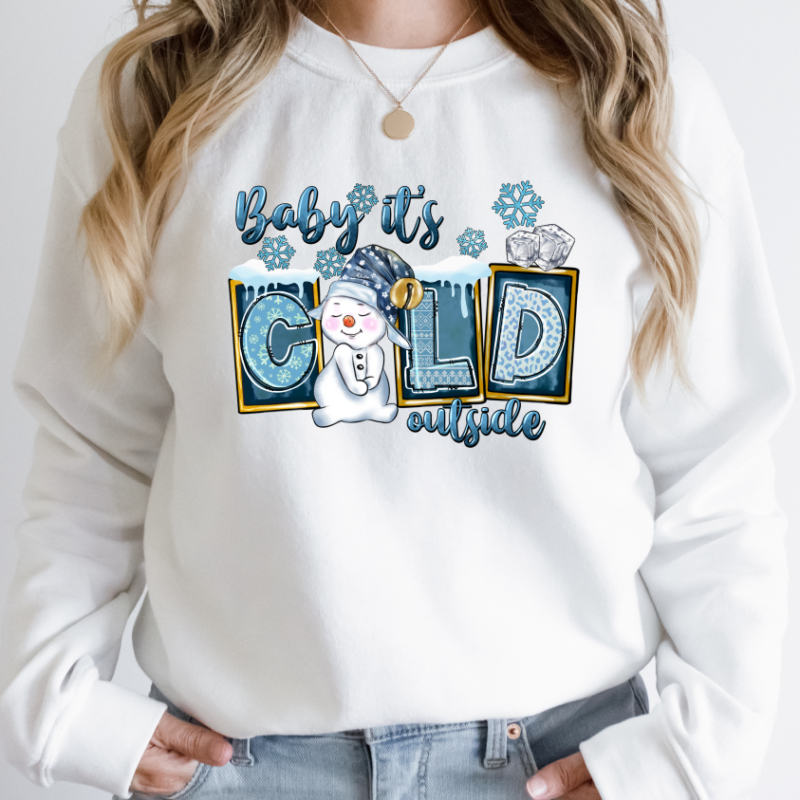 Baby It's Cold Outside Snowman Sweatshirt - Image 5