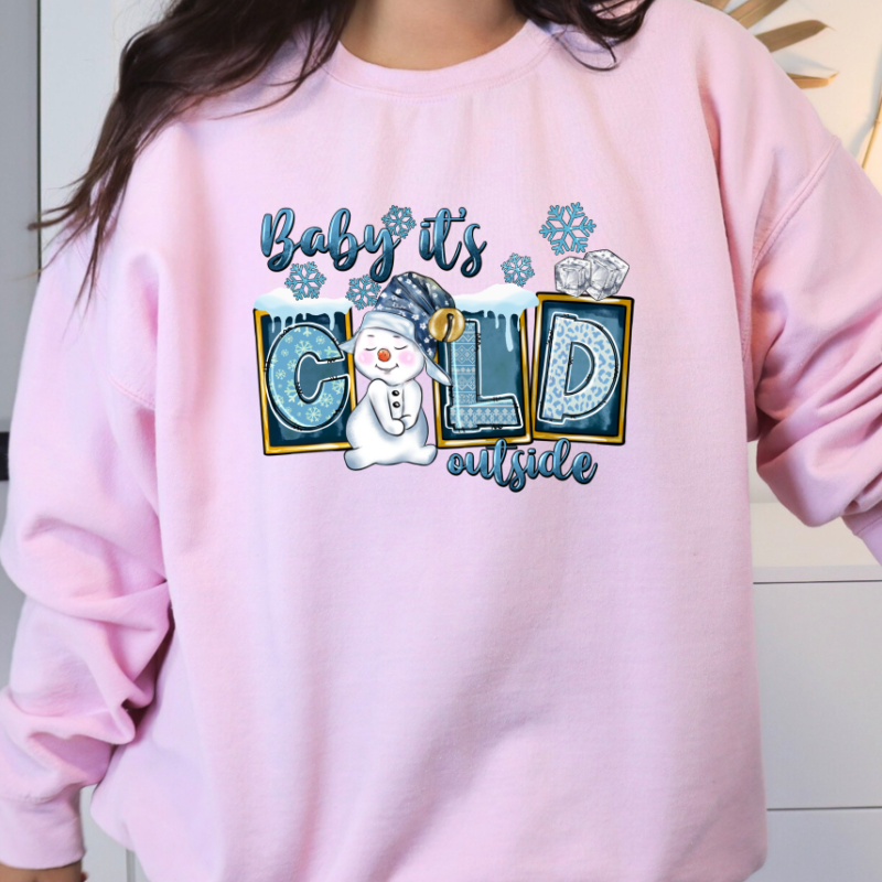Baby It's Cold Outside Snowman Sweatshirt - Image 6