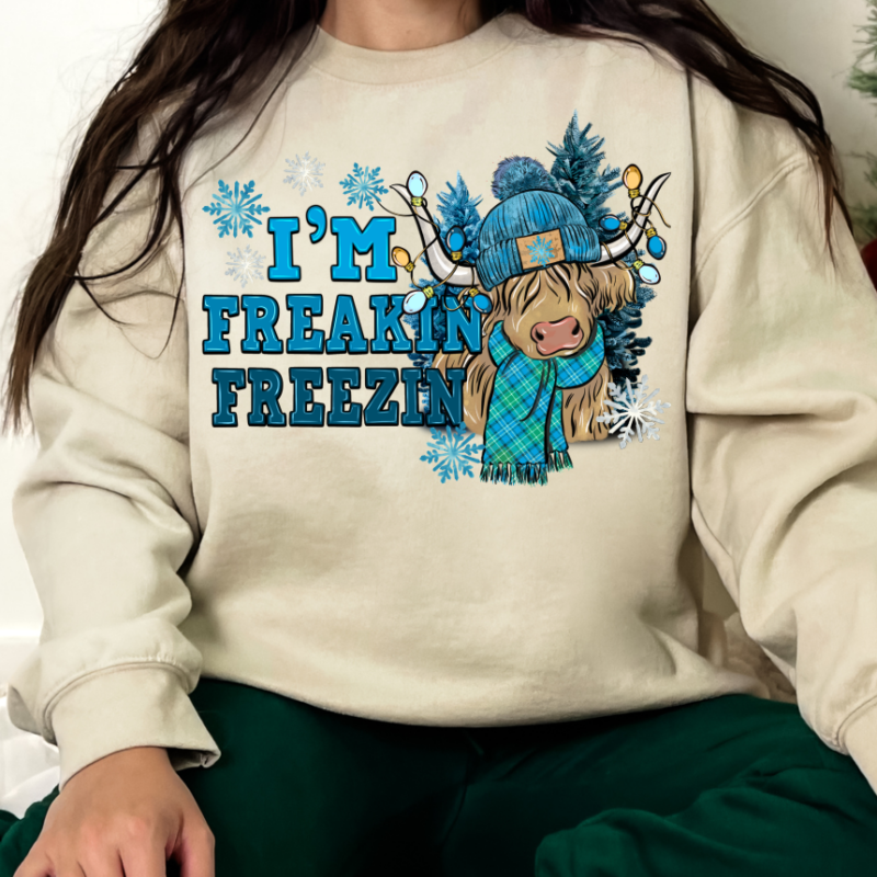 I'm Freakin Freezin Sweatshirt - Image 4