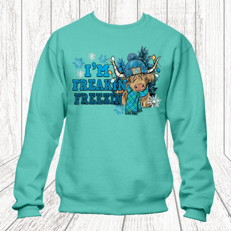Alternative view of I'm Freakin Freezin Sweatshirt