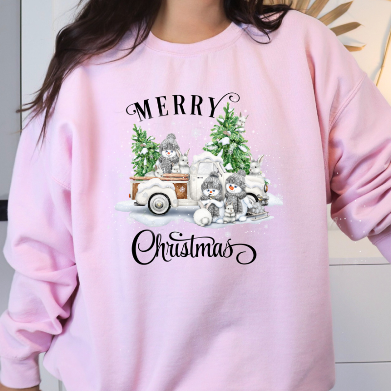 Merry Christmas Vintage Truck Christmas Sweatshirt