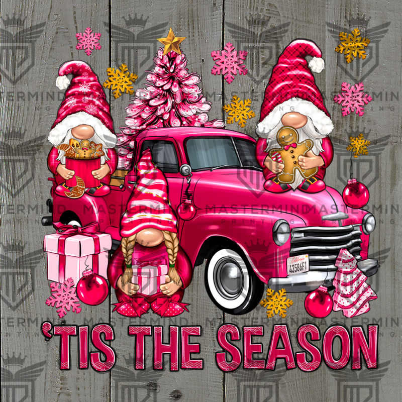 Tis the Season Pink DTF Transfer