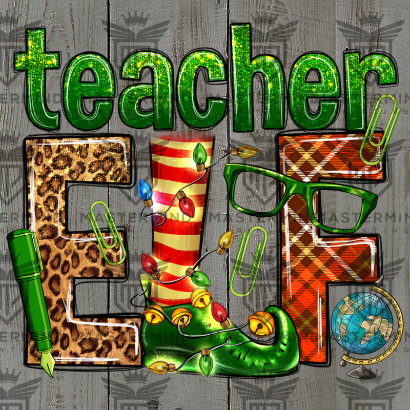 Teacher ELF DTF Transfer