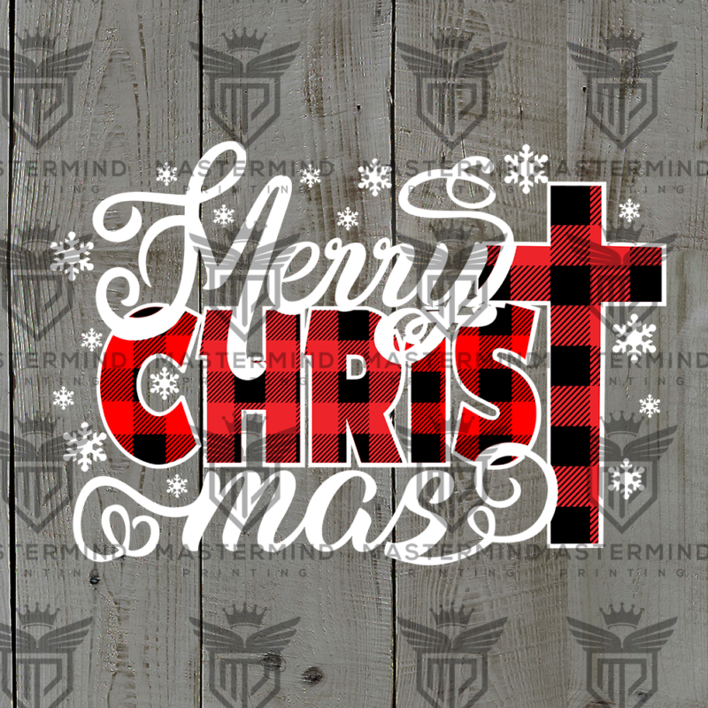 Merry CHRISTmas DTF Transfer