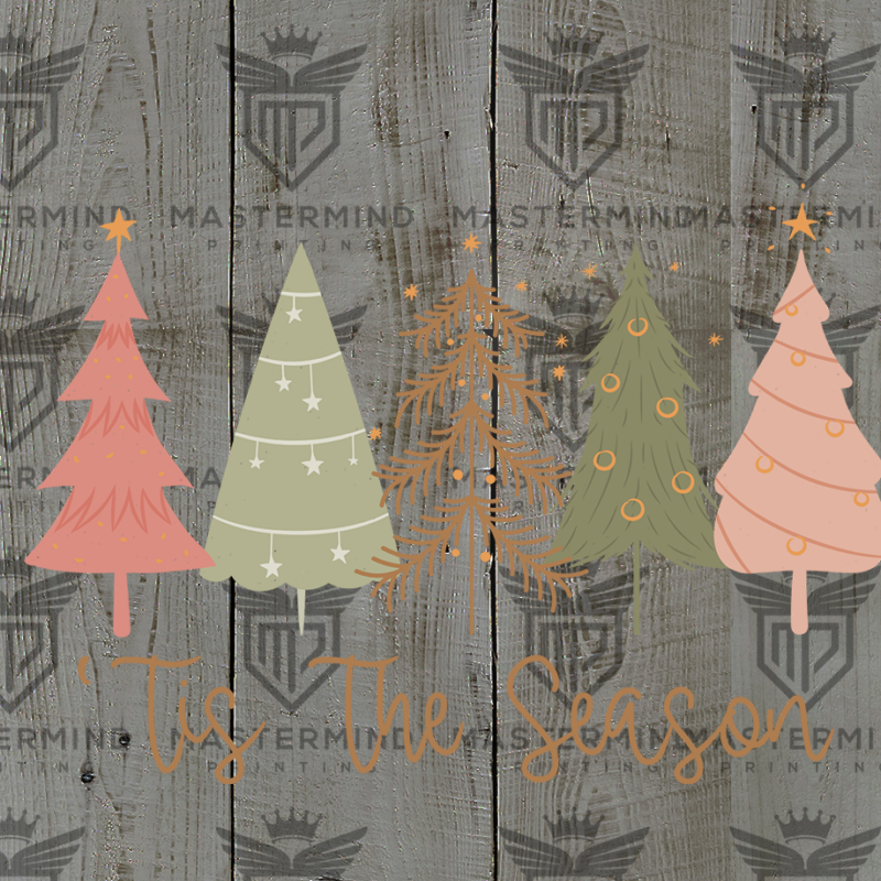 Tis the Season Coral Tree DTF Transfer