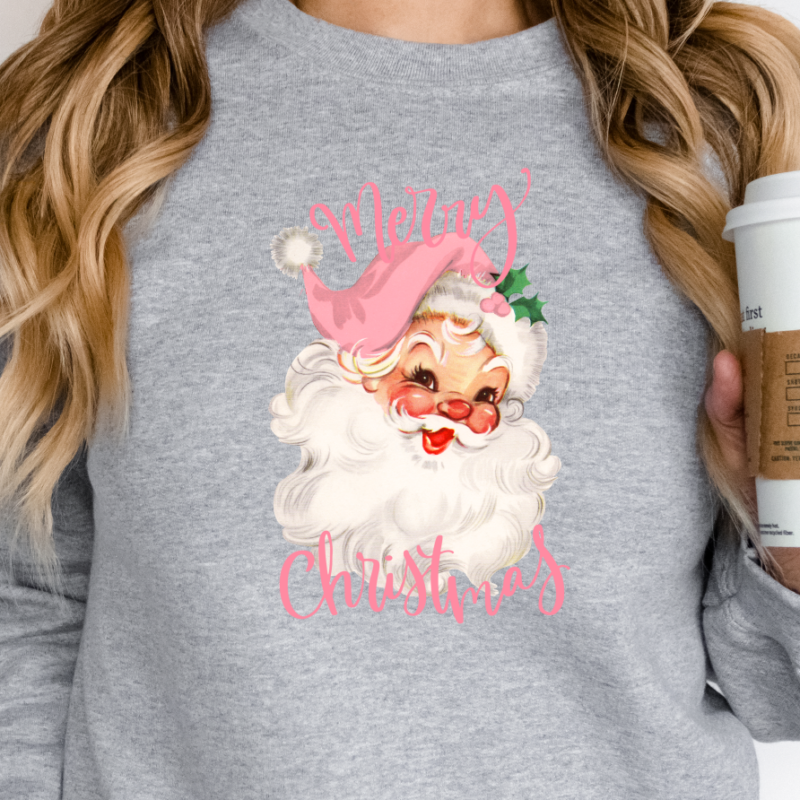 Alternative view of Vintage Santa Christmas sweatshirt