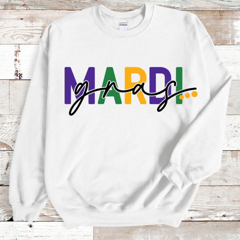 Alternative view of Mardi Gras Shirt Sweatshirt, Mardi Gras Sweatshirt, Louisiana Mardi Gras Hoodie, Festival Sweatshirt, Mardi Gras Outfit